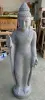 Product image 2 of the product “Standing Buddha with floral carving, Abudaya position. 40 x 31 x 154cm. Natural stone (river stone), stonemasonry ”